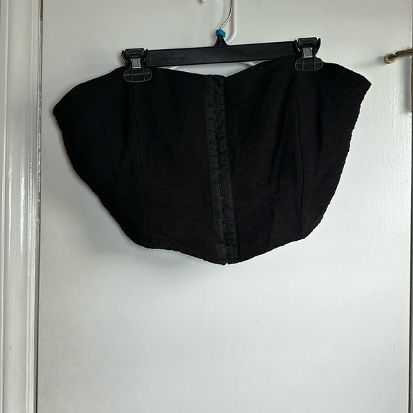 Forever 21 black woven corset - Picture 1 of 8